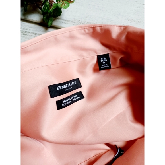 Kenneth Cole Regular Fit Non-Iron Dress Shirt - Picture 8 of 10